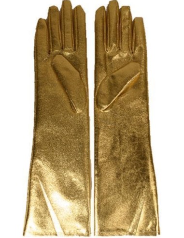 Gants longs or