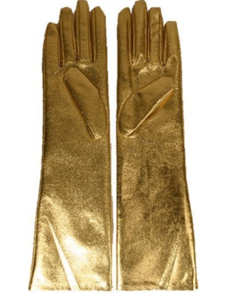 Gants longs or