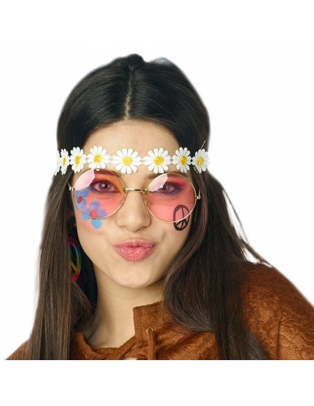 Bandeau à fleurs hippie