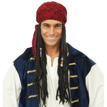 Perruque pirate avec bandana