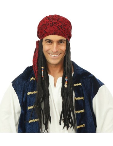 Perruque pirate avec bandana