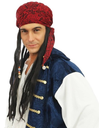 Perruque pirate avec bandana
