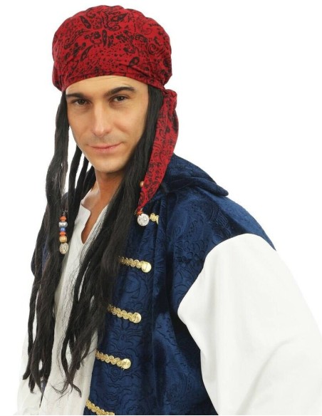 Perruque pirate avec bandana