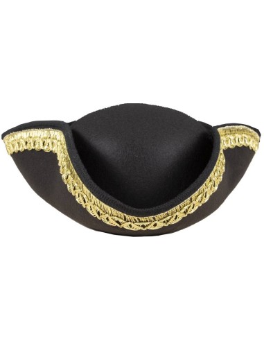 Chapeau tricorne noir