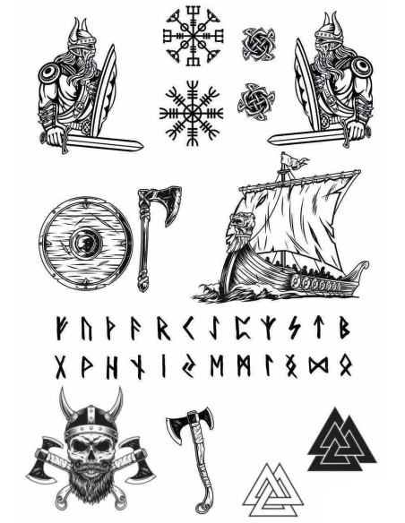 Plaquette tatouages viking