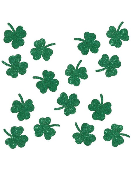 50 confettis de table trèfles verts