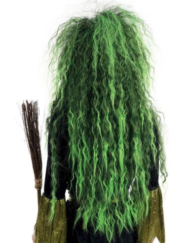 Perruque sorcière verte