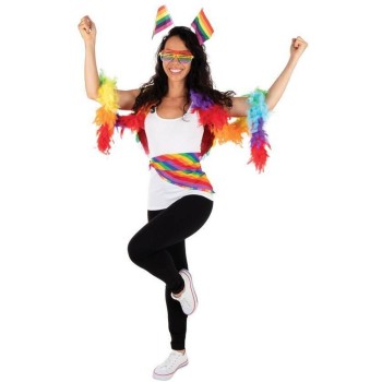 Boa plumes multicolore