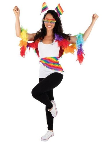 Boa plumes multicolore