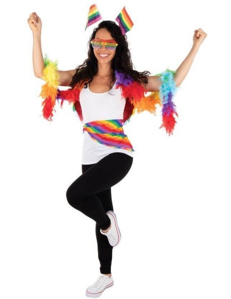 Boa plumes multicolore