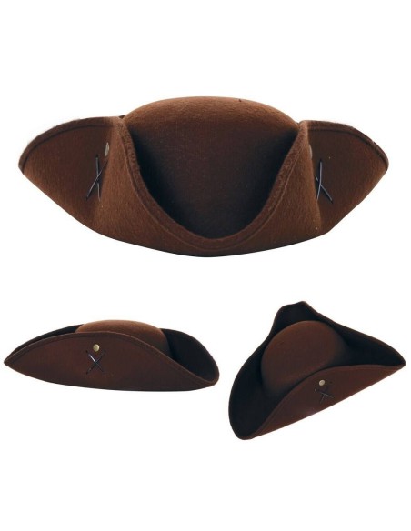 Chapeau pirate marron