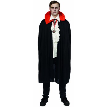 Cape Dracula avec col rouge