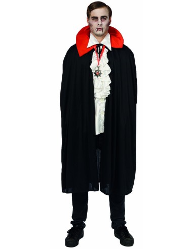 Cape Dracula avec col rouge