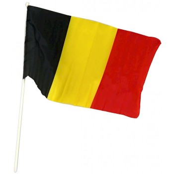 Drapeau Belgique avec manche