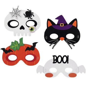 4 loups Halloween enfant