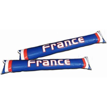 2 bâtons gonflables clap clap bleu blanc rouge France