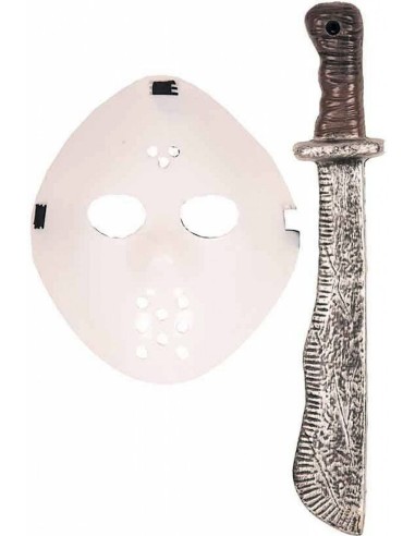 Masque hockey avec machette
