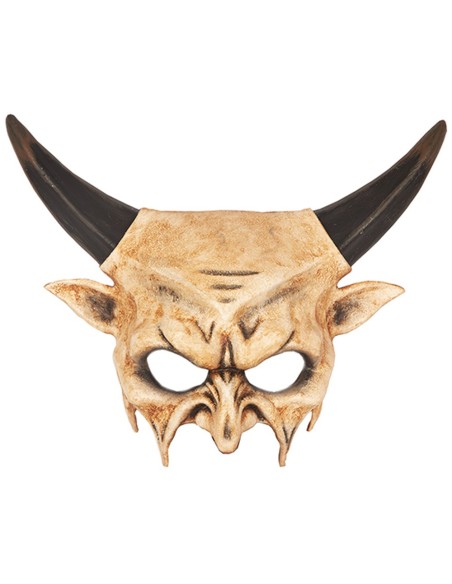 Masque de diable rigide avec cornes
