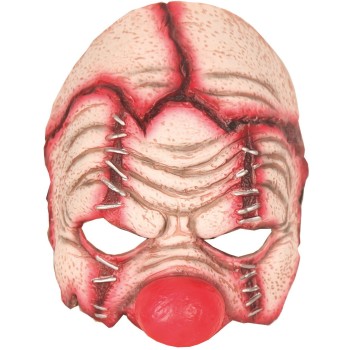 Demi masque clown horreur
