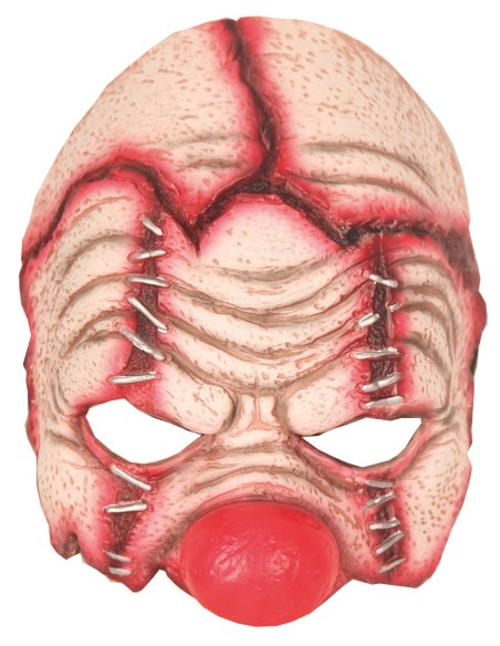 Demi masque clown horreur