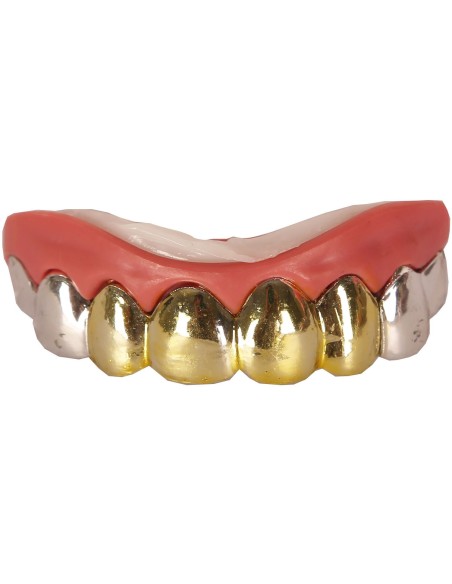 Faux dentier dents en or