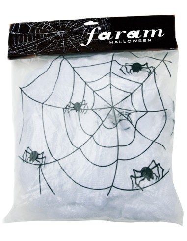Toile d'araignée 50g + 2 araignées