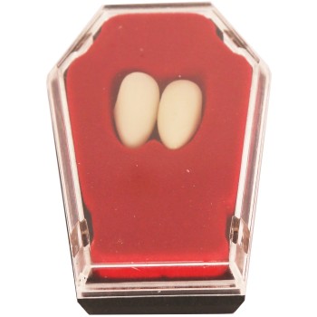 Dents de vampire dans cercueil