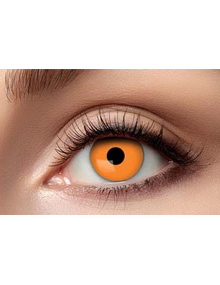 Lentilles Halloween orange