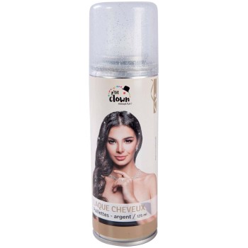Spray laque cheveux à paillettes