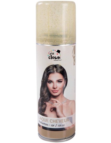 Spray laque cheveux à paillettes