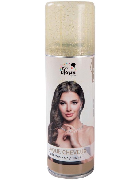 Spray laque cheveux à paillettes