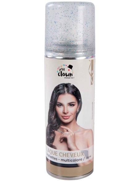 Spray laque cheveux à paillettes