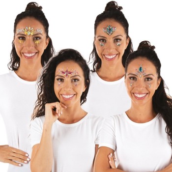 Strass visage autocollant