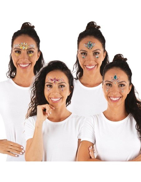 Strass visage autocollant