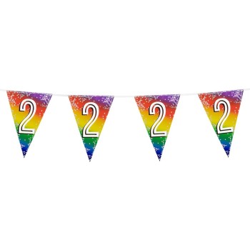 Guirlande fanions chiffre 2