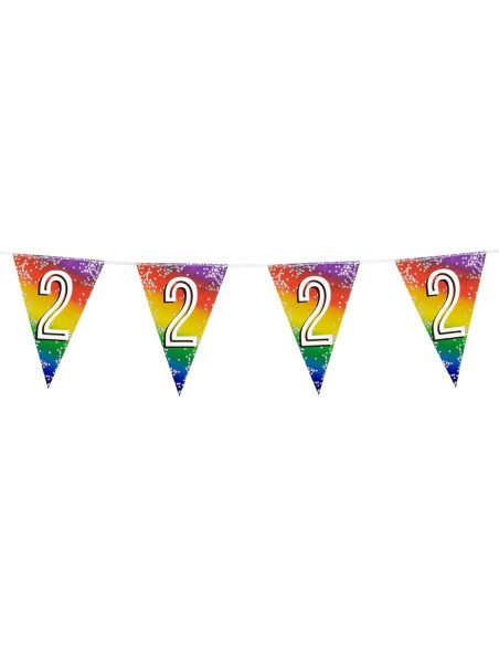 Guirlande fanions chiffre 2