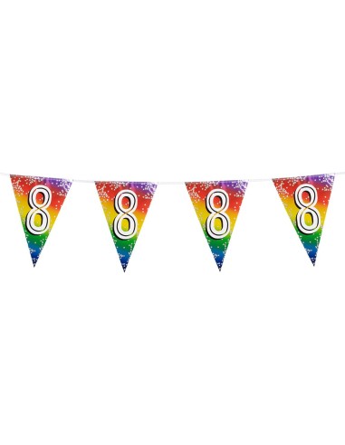 Guirlande fanions chiffre 8