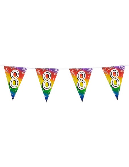 Guirlande fanions chiffre 8