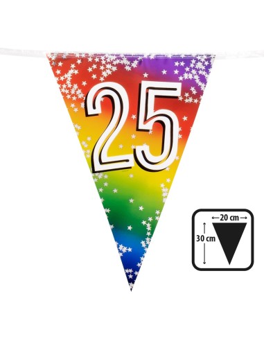 Guirlande fanions chiffre 25