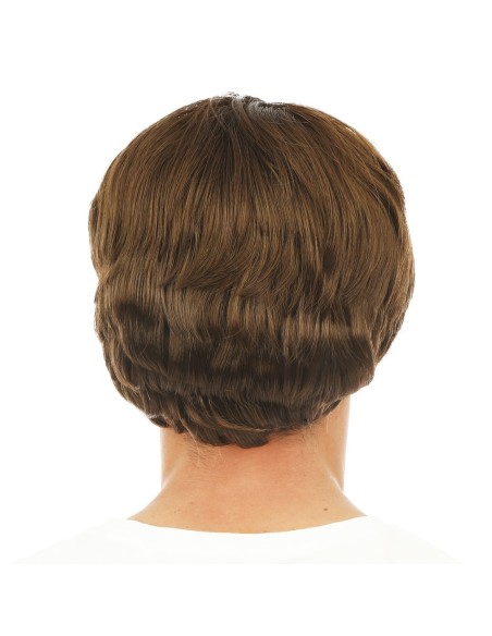 Perruque courte raide blonde
