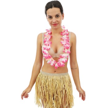Collier hawaïen grandes fleurs