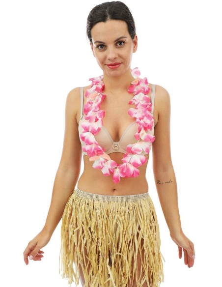 Collier hawaïen grandes fleurs