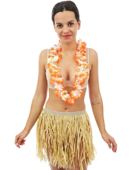 Collier hawaïen grandes fleurs