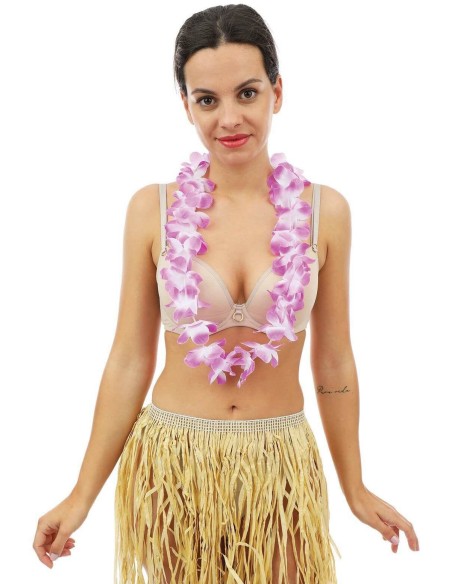 Collier hawaïen grandes fleurs