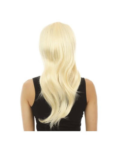 Perruque longue raide avec frange