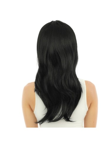 Perruque longue raide avec frange