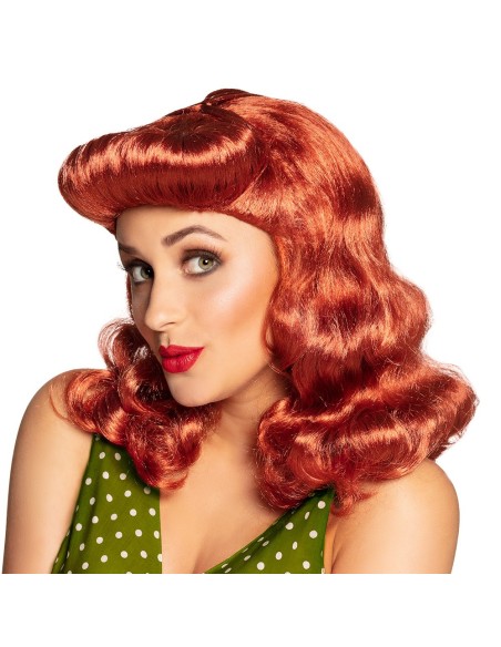 Perruque pin'up rousse