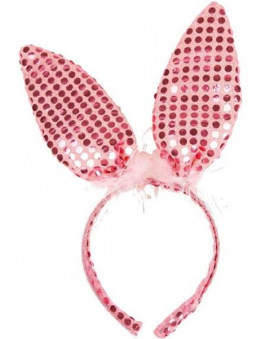 Serre-tête oreilles lapin rose brillant