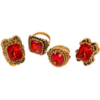 Bague avec diamant rouge