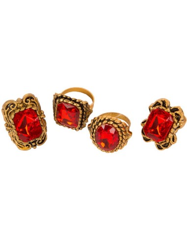 Bague avec diamant rouge
